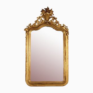 Specchio umbertino con cornice dorata