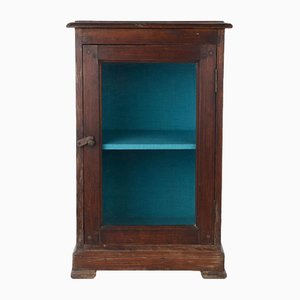 Showcase Cabinet or Bedside Table in Patinated Wood