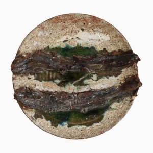 Scandinavian Modern Wall Hung Stoneware Dish by Erik Nyholm, Denmark, 1960s