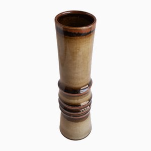 Large Mid-Century Modern Bamboo Pottery Vase by Alberius for Rörstrand, Sweden, 1960s