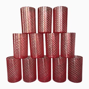 Art Deco Glasses, 1930s, Set of 12