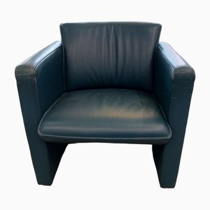 Postmoderne Barrel Lederstühle von Leolux, 1970er, 4er Set