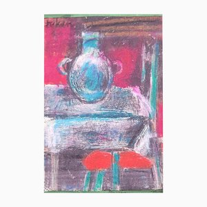 Eugeniusz Tukan-Wolski, Stillleben, Mixed Media auf Papier