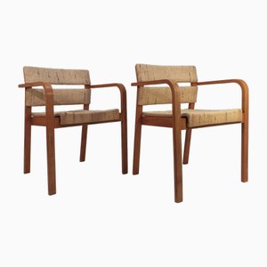 Set of Italian Armchairs attributed to Vico Magistretti for Asko, 1970s