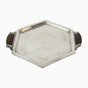 Art Deco Silver Plated Tray, 1930s