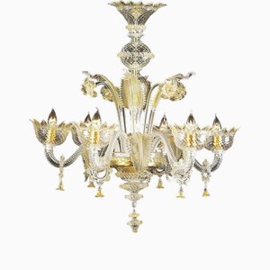 Murano Glass Chandelier 6 Lights