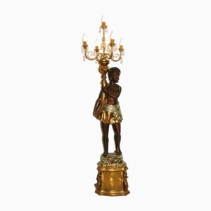 Gold Color Blonde Floor Lamp
