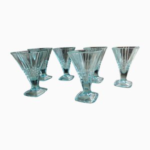 Ice Cream Cups, Blue, Italy Firenze, 1970s, Price for 6 Pieces, Set of 6