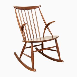 IW3 Rocking Chair by Illum Wikkelsø for Niels Eilersen, 1960s