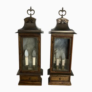 Large Mid-Century Italian Wall Lamps, 1960s, Set of 2