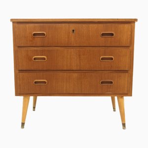 Scandinavian Teak Chest of Drawers, Sweden, 1950s