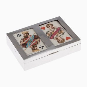 20th Century British Silver Decorative Cigar Box, 1938
