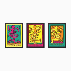 Montreux Jazz Festival Posters by Keith Haring, 1983, Set of 3