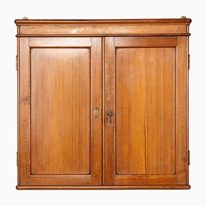 20th Century Italian Pine Cupboard & Eighty Rubber Stamps, 1930s, Set of 81