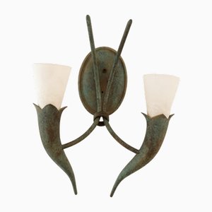 Etruscan Brass Wall Light