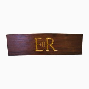 E 11 R Gold Monogrammed on Teak, 1950s