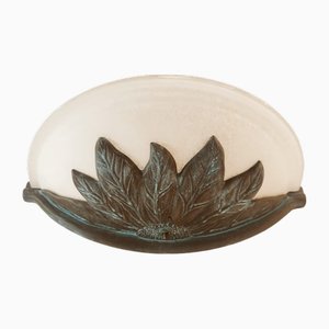 Lámpara de pared de cerámica con vidrio