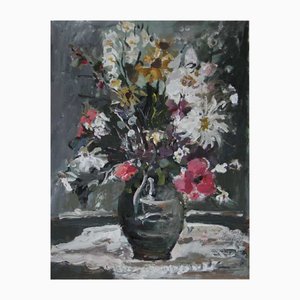 Magdalena Spasowicz, Flowers, Acrylic on Cardboard, 2010