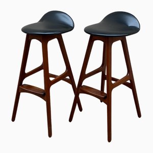 Vintage Barhocker Modell Od-61 von Erik Buck, 1960er, 2er Set