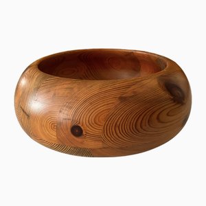 Bol Scandinave en Pin par Stig Johnsson pour Smålandsslöjd, Suède, 1970s