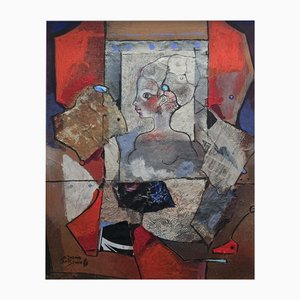 Torner De Semir, The Queen, Mixed Media on Board, anni '90