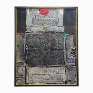 Torner De Semir, Abstrakt, Mixed Media on Board, 1990er