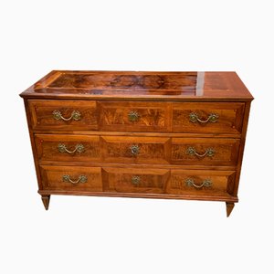 Louis Seize Chest of Drawers in Inlaid Walnut, 1790