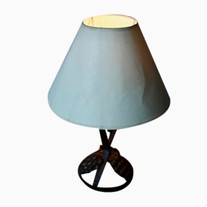 Art Nouveau Bohemian Wrought Iron Grape Table Lamp