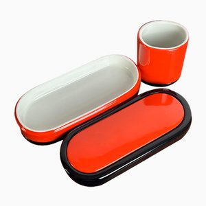 Modernistisches Keramik Set, 1970er, 2er Set