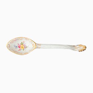 Meissen Porcelain Serving Spoon, 19th Century