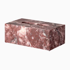 Pink Marble Rectangular Tissue Box by Royal Bee Design