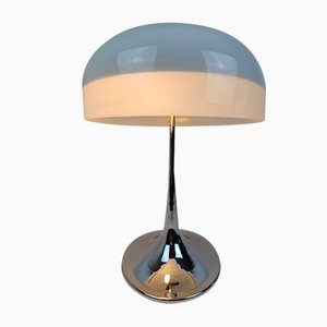 Mushroom Table Lamp in Chrome, Italy, 1970s
