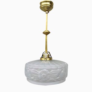 Lámpara Art Déco de latón, años 20