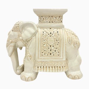 Portafiori vintage a forma di elefante in ceramica, XX secolo