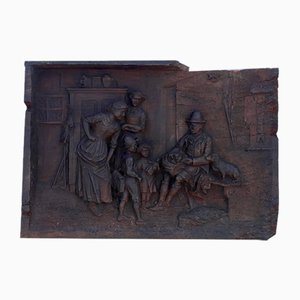 Bas-Relief in Walnut Wood, Early 19th Century