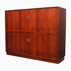 Aparador danés de palisandro con puertas correderas de Arne Vodder para Sibast, 1958