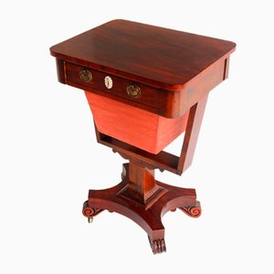 Support à Couture Empire Antique en Acajou, France, 19ème Siècle