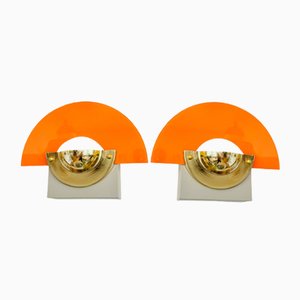 Appliques Murales dans le style d'Ettore Sottsass, 1980s, Set de 2