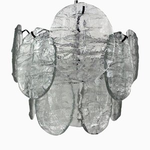 Glas Hängelampe von Kalmar, 1960er