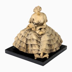Antique Terracotta Figurine by G. Cacciapuoti