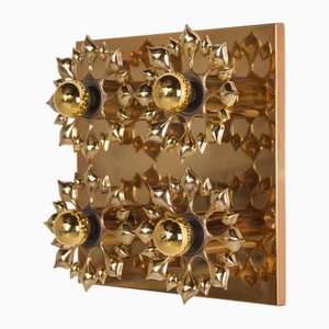 Wandlampe aus Messing von Orrefors, Schweden, 1960er