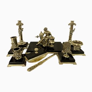 Set di cancelleria Art Nouveau, set di 9