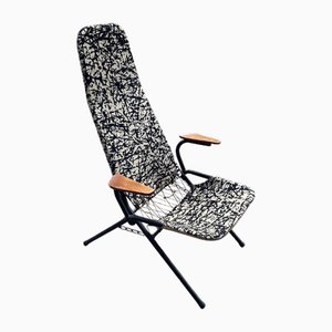 Silla de playa plegable danesa al estilo de Hans Olsen, 1952