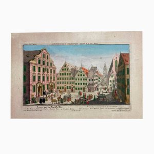 Charles Remshard, Vue d'Optique: Blick auf die Reichsstadt Augsburg, 18. Jh., Kupferstich