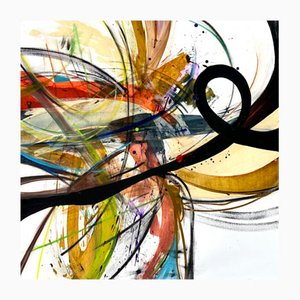 Maria Esmar, Sans titre, Technique mixte sur toile