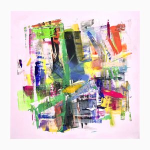 Maria Esmar, Rythmes en Couleur, Acrylique sur Toile