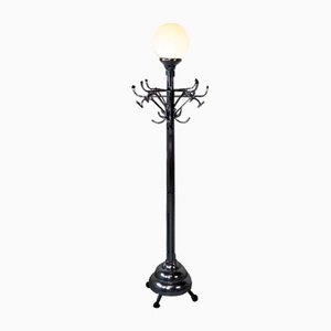 Large Art Deco Coat Rack/Floor Lamp, 1920s