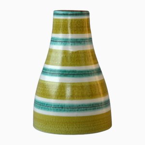 Hand Painted Candlestick by Stig Lindberg for Gustavsberg, Sweden, 1950s