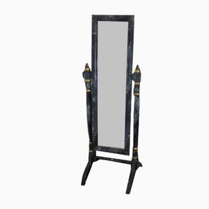 Clothing Outfitters Marble Effect Cheval Mirror, 1920s