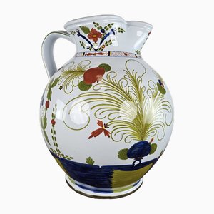 Large Amphora in Decorated Ceramic from La Vecchia Faenza, 2000s